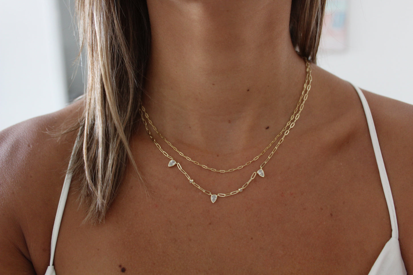 Dewdrop Chain Necklace
