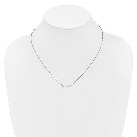 Diamond Bar Necklace