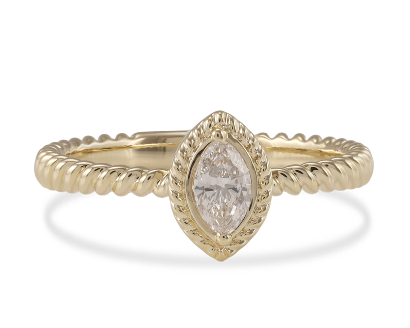 Marquise Twist Ring