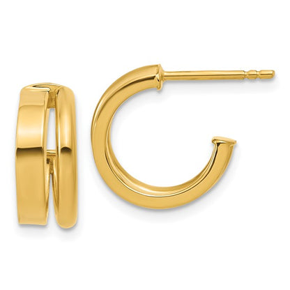 Chunky Half-Hoop Earrings