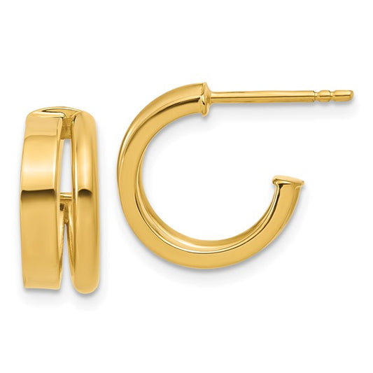 Chunky Half-Hoop Earrings