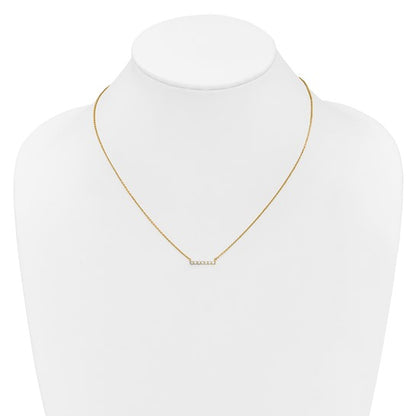 Diamond Bar Necklace