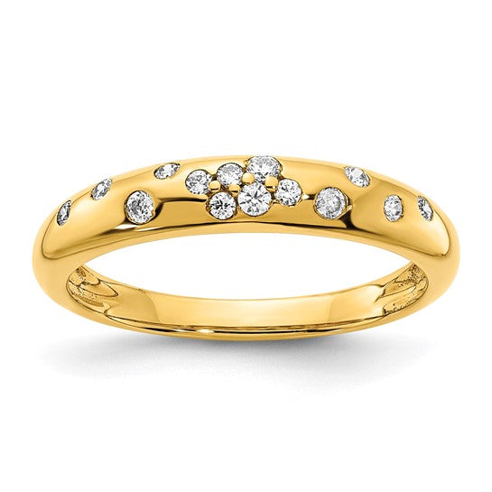 Gold Sparkled Diamond Ring