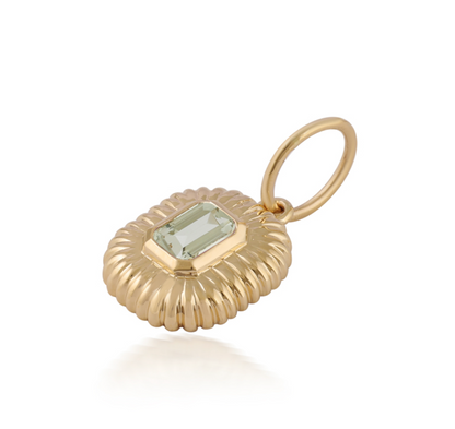 Sunlit Gold Amethyst Charm