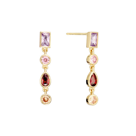 Cascade Gem Drop Earrings