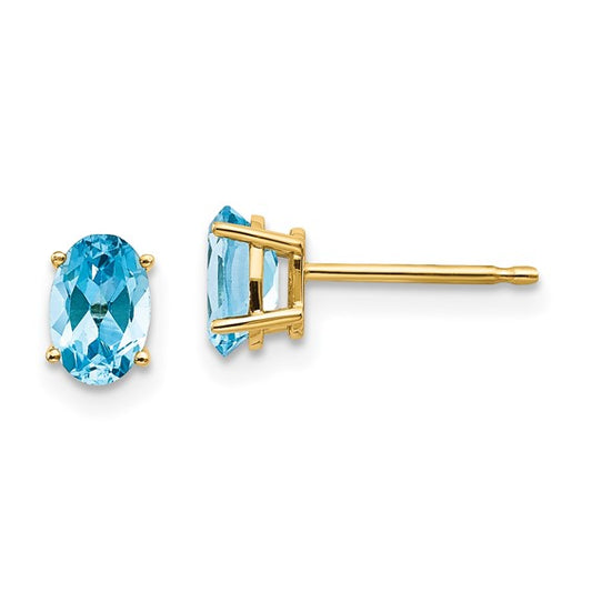 Celeste Blue Topaz Studs