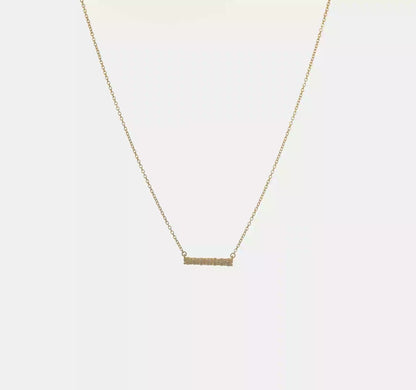 Diamond Bar Necklace